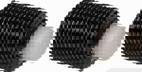 Threaded Spring Plunger: M12 x 1.75, 20.5 mm Thread Length, 6.3 mm Dia, 6.5 mm Projection